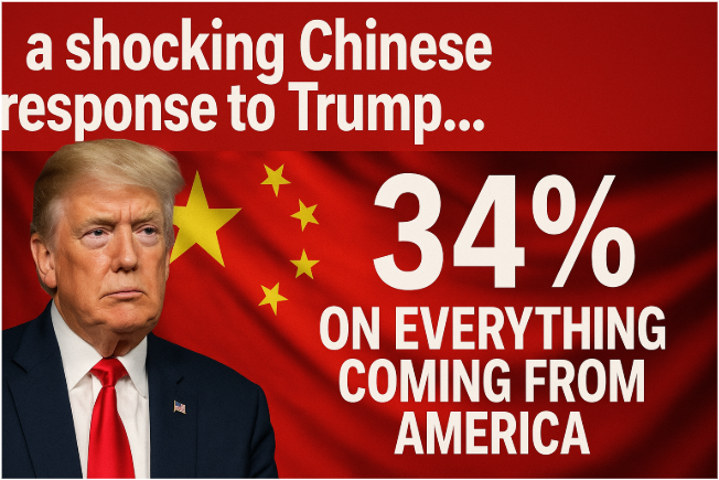A Shocking Chinese Response to Trump... 34% on Everything Coming from America
